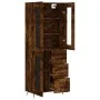 Aparador alto madera contrachapada roble ahumado 69,5x34x180 cm by vidaXL, Sideboards - Ref: Foro24-3198574, Price: 159,57 €,...