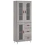 High sideboard sonoma gray plywood 69.5x34x180 cm by vidaXL, Sideboards - Ref: Foro24-3198575, Price: 173,09 €, Discount: %
