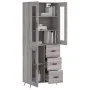 High sideboard sonoma gray plywood 69.5x34x180 cm by vidaXL, Sideboards - Ref: Foro24-3198575, Price: 173,09 €, Discount: %