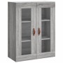 Aparador alto madera contrachapada gris sonoma 69,5x34x180 cm de vidaXL, Aparadores - Ref: Foro24-3198575, Precio: 175,34 €, ...