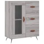 High sideboard sonoma gray plywood 69.5x34x180 cm by vidaXL, Sideboards - Ref: Foro24-3198575, Price: 173,09 €, Discount: %