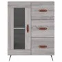 High sideboard sonoma gray plywood 69.5x34x180 cm by vidaXL, Sideboards - Ref: Foro24-3198575, Price: 173,09 €, Discount: %