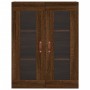 Aparador alto madera contrachapada marrón roble 69,5x34x180 cm de vidaXL, Aparadores - Ref: Foro24-3198576, Precio: 181,85 €,...