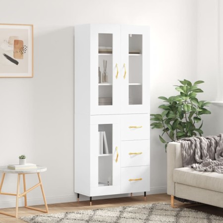 Aparador alto madera contrachapada blanco 69,5x34x180 cm de vidaXL, Aparadores - Ref: Foro24-3198577, Precio: 179,06 €, Descu...