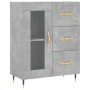Aparador alto madera contrachapada gris hormigón 69,5x34x180 cm de vidaXL, Aparadores - Ref: Foro24-3198581, Precio: 174,87 €...