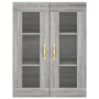 Aparador alto madera contrachapada gris sonoma 69,5x34x180 cm de vidaXL, Aparadores - Ref: Foro24-3198583, Precio: 171,23 €, ...