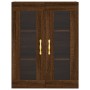 Aparador alto madera contrachapada marrón roble 69,5x34x180 cm de vidaXL, Aparadores - Ref: Foro24-3198584, Precio: 172,61 €,...