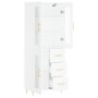 Aparador alto madera contrachapada blanco 69,5x34x180 cm de vidaXL, Aparadores - Ref: Foro24-3198585, Precio: 188,12 €, Descu...