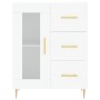 Aparador alto madera contrachapada blanco 69,5x34x180 cm de vidaXL, Aparadores - Ref: Foro24-3198585, Precio: 188,12 €, Descu...