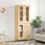 Aparador alto madera contrachapada color roble 69,5x34x180 cm by vidaXL, Sideboards - Ref: Foro24-3198588, Price: 170,01 €, D...