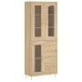 Aparador alto madera contrachapada color roble 69,5x34x180 cm by vidaXL, Sideboards - Ref: Foro24-3198588, Price: 170,01 €, D...
