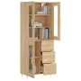 Aparador alto madera contrachapada color roble 69,5x34x180 cm by vidaXL, Sideboards - Ref: Foro24-3198588, Price: 170,01 €, D...