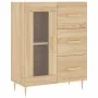 Aparador alto madera contrachapada color roble 69,5x34x180 cm by vidaXL, Sideboards - Ref: Foro24-3198588, Price: 170,01 €, D...