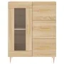 Aparador alto madera contrachapada color roble 69,5x34x180 cm by vidaXL, Sideboards - Ref: Foro24-3198588, Price: 170,01 €, D...