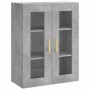 Aparador alto madera contrachapada gris hormigón 69,5x34x180 cm de vidaXL, Aparadores - Ref: Foro24-3198589, Precio: 174,25 €...