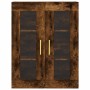Aparador alto madera contrachapada roble ahumado 69,5x34x180 cm de vidaXL, Aparadores - Ref: Foro24-3198590, Precio: 174,81 €...