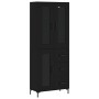 Aparador alto madera contrachapada negro 69,5x34x180 cm de vidaXL, Aparadores - Ref: Foro24-3198594, Precio: 189,74 €, Descue...