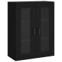Aparador alto madera contrachapada negro 69,5x34x180 cm de vidaXL, Aparadores - Ref: Foro24-3198594, Precio: 189,74 €, Descue...