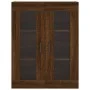Aparador alto madera contrachapada marrón roble 69,5x34x180 cm de vidaXL, Aparadores - Ref: Foro24-3198600, Precio: 180,48 €,...