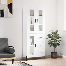 Aparador alto madera contrachapada blanco 69,5x34x180 cm de vidaXL, Aparadores - Ref: Foro24-3198601, Precio: 203,74 €, Descu...