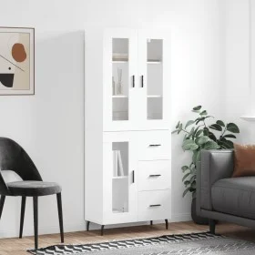 Aparador alto madera contrachapada blanco 69,5x34x180 cm de vidaXL, Aparadores - Ref: Foro24-3198609, Precio: 189,70 €, Descu...