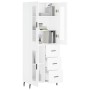 Aparador alto madera contrachapada blanco 69,5x34x180 cm de vidaXL, Aparadores - Ref: Foro24-3198609, Precio: 192,27 €, Descu...