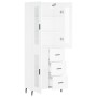 Aparador alto madera contrachapada blanco 69,5x34x180 cm de vidaXL, Aparadores - Ref: Foro24-3198609, Precio: 192,27 €, Descu...