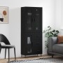 Aparador alto madera contrachapada negro 69,5x34x180 cm de vidaXL, Aparadores - Ref: Foro24-3198610, Precio: 196,69 €, Descue...