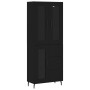 Aparador alto madera contrachapada negro 69,5x34x180 cm de vidaXL, Aparadores - Ref: Foro24-3198610, Precio: 196,69 €, Descue...