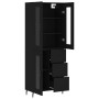 Aparador alto madera contrachapada negro 69,5x34x180 cm de vidaXL, Aparadores - Ref: Foro24-3198610, Precio: 196,69 €, Descue...