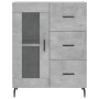 Aparador alto madera contrachapada gris hormigón 69,5x34x180 cm de vidaXL, Aparadores - Ref: Foro24-3198613, Precio: 170,04 €...