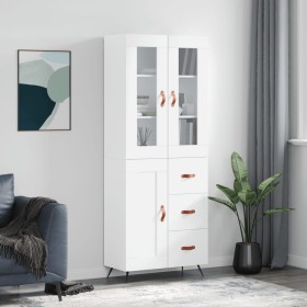 Aparador alto madera contrachapada blanco 69,5x34x180 cm de vidaXL, Aparadores - Ref: Foro24-3198633, Precio: 172,34 €, Descu...