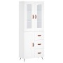 Aparador alto madera contrachapada blanco 69,5x34x180 cm de vidaXL, Aparadores - Ref: Foro24-3198633, Precio: 172,34 €, Descu...