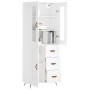 Aparador alto madera contrachapada blanco 69,5x34x180 cm de vidaXL, Aparadores - Ref: Foro24-3198633, Precio: 172,34 €, Descu...
