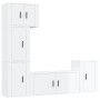 Set de muebles de TV 5 pzas madera contrachapada blanco brillo de vidaXL, Muebles TV - Ref: Foro24-3188632, Precio: 231,47 €,...