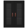 Aparador alto madera contrachapada negro 69,5x34x180 cm de vidaXL, Aparadores - Ref: Foro24-3198634, Precio: 185,46 €, Descue...