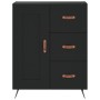 Aparador alto madera contrachapada negro 69,5x34x180 cm de vidaXL, Aparadores - Ref: Foro24-3198634, Precio: 185,46 €, Descue...