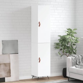 Aparador alto madera contrachapada blanco 34,5x34x180 cm de vidaXL, Aparadores - Ref: Foro24-3198761, Precio: 101,39 €, Descu...
