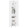 Aparador alto madera contrachapada blanco 34,5x34x180 cm de vidaXL, Aparadores - Ref: Foro24-3198761, Precio: 101,39 €, Descu...