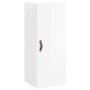 Aparador alto madera contrachapada blanco brillo 34,5x34x180 cm de vidaXL, Aparadores - Ref: Foro24-3198763, Precio: 106,12 €...