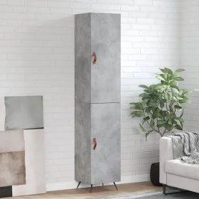 Concrete gray plywood sideboard 34.5x34x180 cm by vidaXL, Sideboards - Ref: Foro24-3198765, Price: 96,75 €, Discount: %