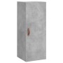 Aparador de madera contrachapada gris hormigón 34,5x34x180 cm de vidaXL, Aparadores - Ref: Foro24-3198765, Precio: 97,91 €, D...
