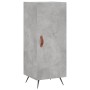 Aparador de madera contrachapada gris hormigón 34,5x34x180 cm de vidaXL, Aparadores - Ref: Foro24-3198765, Precio: 97,91 €, D...