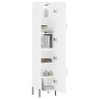 Aparador alto madera contrachapada blanco 34,5x34x180 cm de vidaXL, Aparadores - Ref: Foro24-3198793, Precio: 114,37 €, Descu...