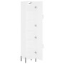 Aparador alto madera contrachapada blanco 34,5x34x180 cm de vidaXL, Aparadores - Ref: Foro24-3198793, Precio: 114,37 €, Descu...