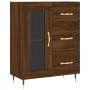 Aparador alto madera contrachapada marrón roble 69,5x34x180 cm de vidaXL, Aparadores - Ref: Foro24-3189492, Precio: 161,72 €,...
