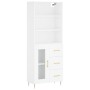 Aparador alto madera contrachapada blanco 69,5x34x180 cm de vidaXL, Aparadores - Ref: Foro24-3189493, Precio: 149,42 €, Descu...