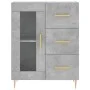 Hohes Sideboard aus betongrauem Sperrholz, 69,5 x 34 x 180 cm von vidaXL, Sideboards - Ref: Foro24-3189497, Preis: 142,57 €, ...