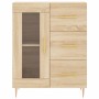 Aparador alto madera contrachapada color roble 69,5x34x180 cm de vidaXL, Aparadores - Ref: Foro24-3189496, Precio: 165,65 €, ...