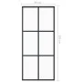Schiebetür aus ESG-Glas und schwarzem Aluminium, 90 x 205 cm von vidaXL, Türen - Ref: Foro24-151012, Preis: 172,39 €, Rabatt: %